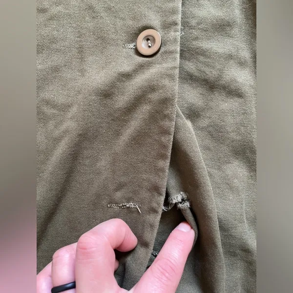 Haryln utility coat olive green size large - Image 6