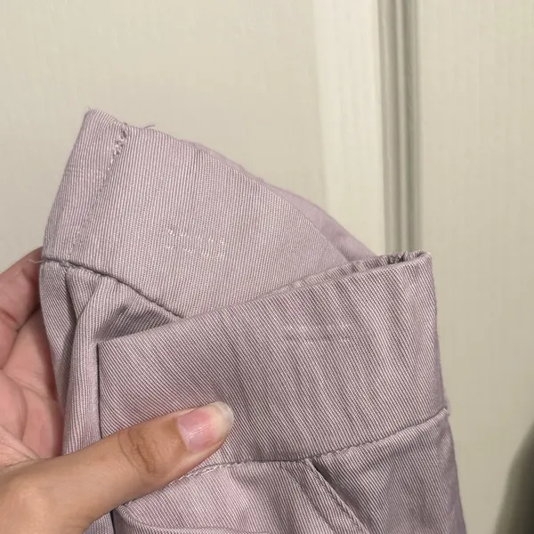 NWT Zara Lilac Crossover Asymmetric Cargo Pants Utility Pastel Minimalist Y2K - Image 4