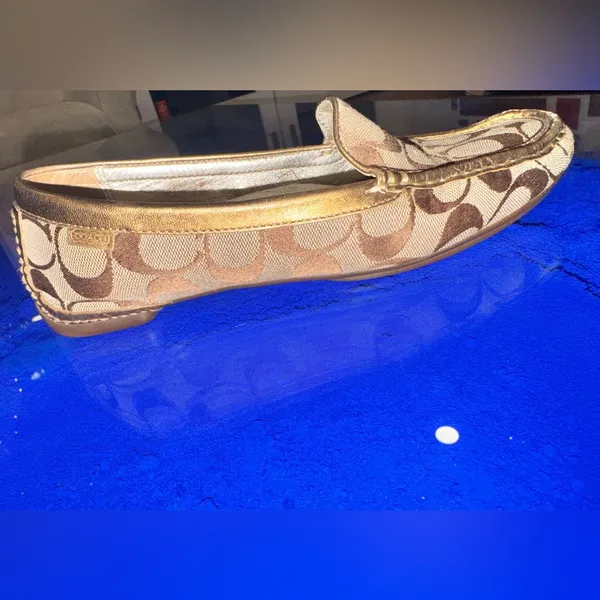 Coach Sheila Signature C Loafers 7.5 Preppy Quiet Luxury Cottagecore Workwear - Image 15