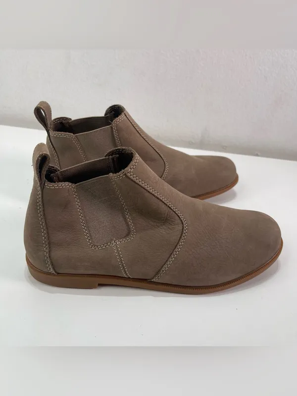 Kodiak Brown Leather Chelsea Ankle Boots Booties Women 9.5 Boho - Image 3