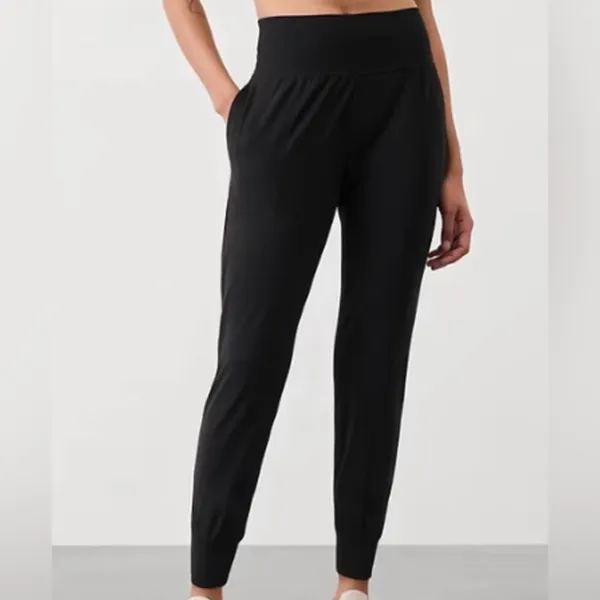 Athleta Women’s Salutation High Rise Jogger Pants in Black Size Small - Image 2