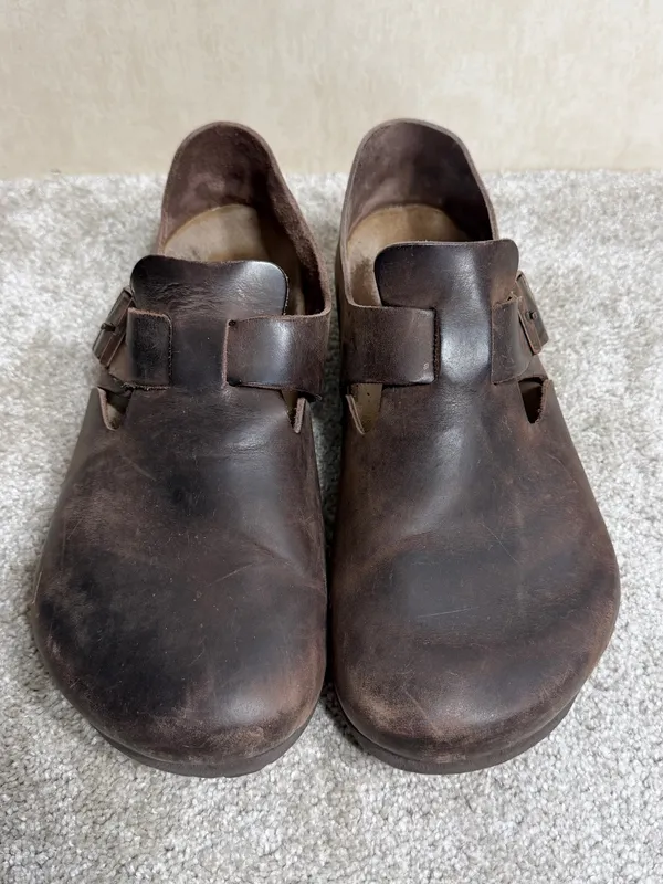 Birkenstock Women’s London Oiled Leather Shoes in Habana 43/US 12 - Image 2
