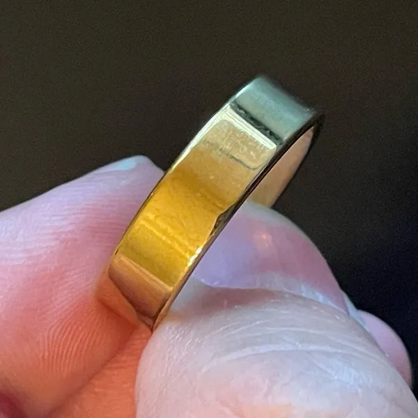 5mm gold stainless steel ring size 11.5 - Image 7