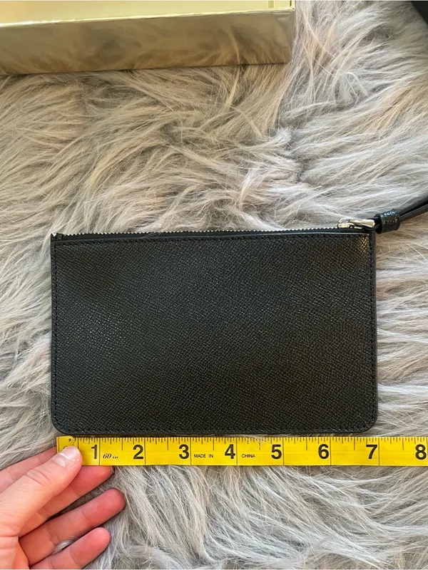 Coach Black Glitter Star Wristlet with Coach Logo - Image 5