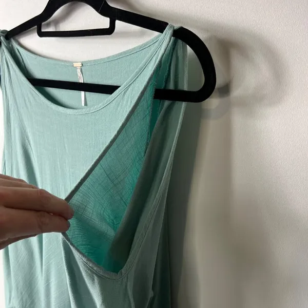 Free people‎ open shoulder teal dress women’s medium - Image 5