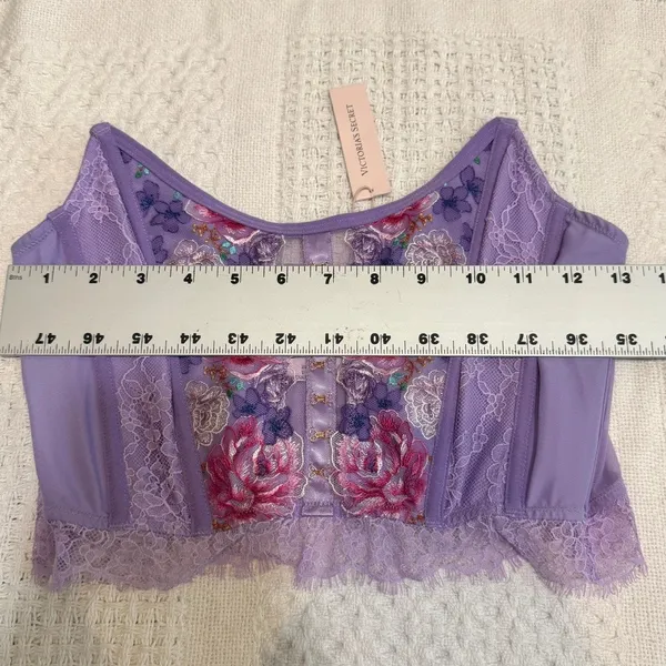 Victoria’s Secret Medium Dream Angels embroidered corset top BC 3187 - Image 3