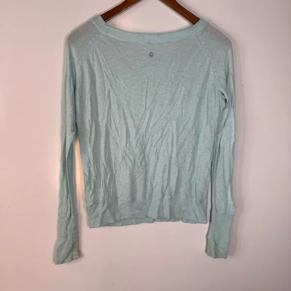 Lululemon Light‎ Blue Long Sleeve Sweater - Image 2
