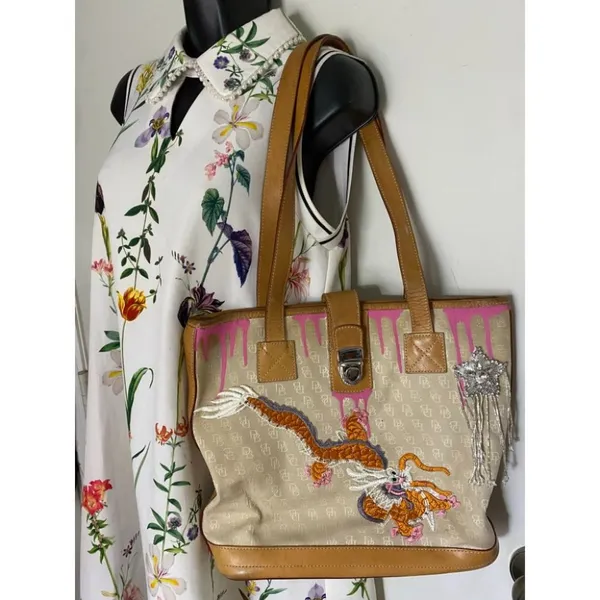 DOONEY & BOURKE Shoulder Tote Bag Customized Tan - Image 11