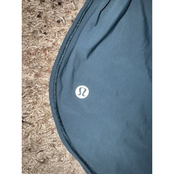 Lululemon Women’s Racerback Tank Built-In Bra Scoop Neck Stretch Blue/Green Med - Image 3