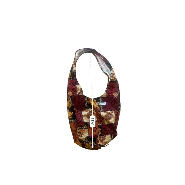 Local Design Hawaiian Multicolor Patchwork Hobo Shoulder Bag Embroidered Pockets - Image 8