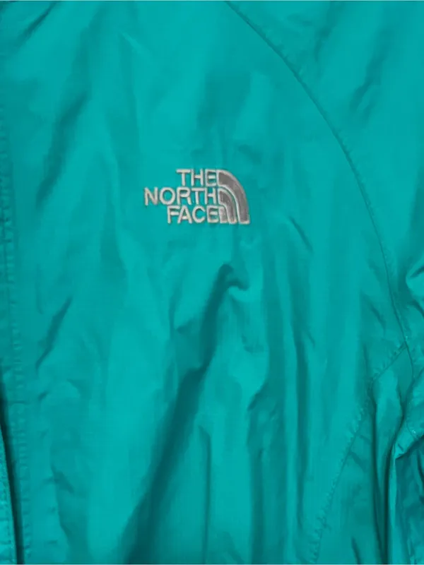 The North Face Steep Series Teal Hooded Full Zip Windbreaker Jacket S/P - Image 3