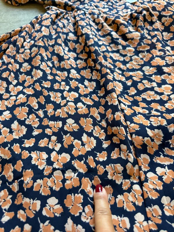 (NWT) Abercrombie & Fitch Floral Babydoll Long Sleeves Short Dress Size L - Image 14
