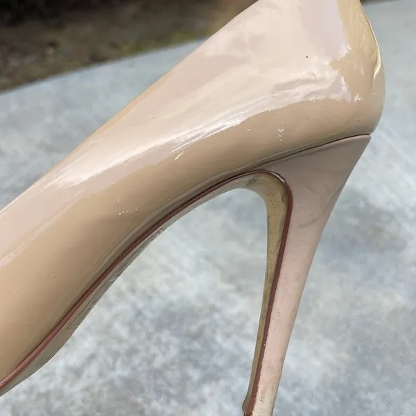 Ted Baker Saidaa 5-inch Dorsey heels patent leather Nude/Beige size 10 - Image 7