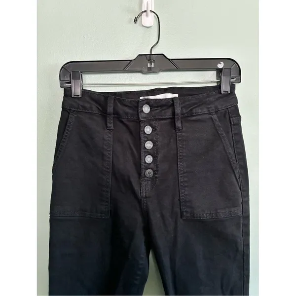 Hidden Jeans Women 28 (US Size 6) Black Boot Cut High Rise Hipster Stretch - Image 4
