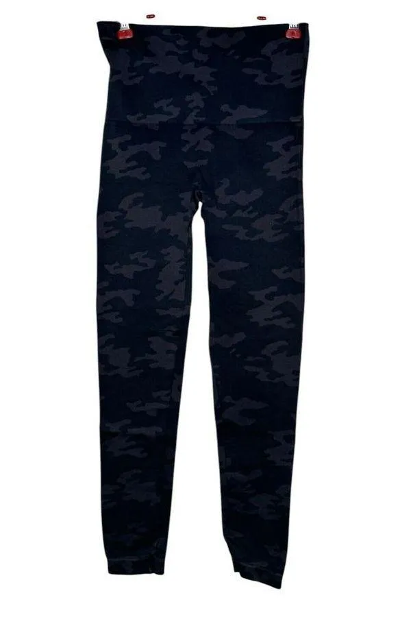 Spanx Women's Leggings Seamless Stretch High Rise Camo Jegging Gray Green Medium - Image 4