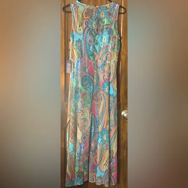Tommy Hilfiger Colorful Paisley High Low Dress - Image 4
