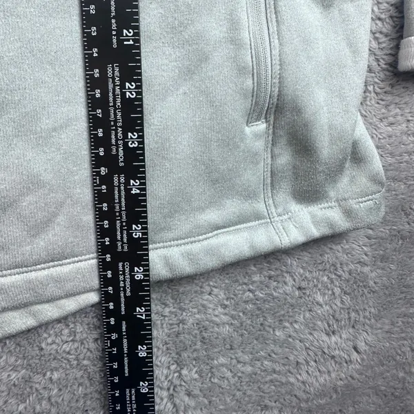 The North Face Fleece Jacket Womens XXL Light Gray Full Zip‎ Mock Neck NV 392125 - Image 4