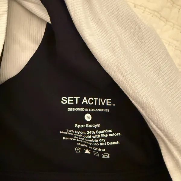 SET Active Women's Ribbed Cropped Tank Top in Purple - Image 4