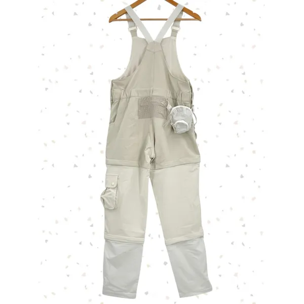 Outdoor Voices Cream RecTrek Hiking Overalls Zip Off Gorpcore Jumpsuit Size S - Image 2