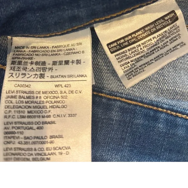 LEVI’S mid rise skinny denim embroidered flower jeans Women’s size 31 - Image 4