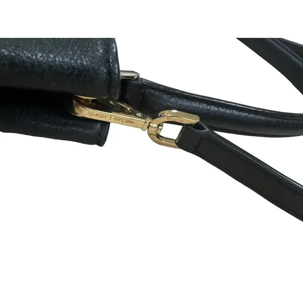 Michael Kors black AUTHENTIC purse handbag shoulder bag pebble SKU 2524 - Image 5