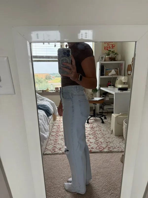 Beginning Boutique Light Wash Denim Ripped Jeans - Image 2