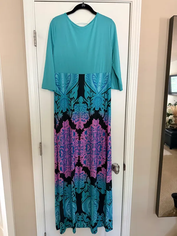 Maxi dress Blue Size XL - Image 2