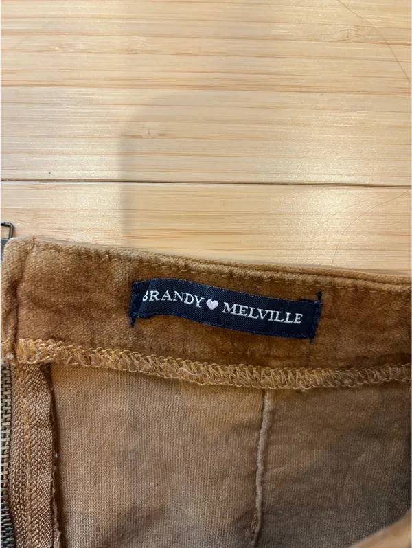Brandy Melville Suede Mini Skirt - Image 3