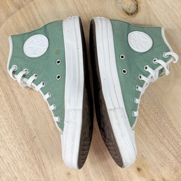 Converse Chuck Taylor Customized High Top Sneakers Sage Green 5‎ Men 7 Women - Image 5