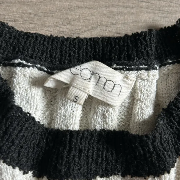 Creaman sweater tank top Black - Image 2