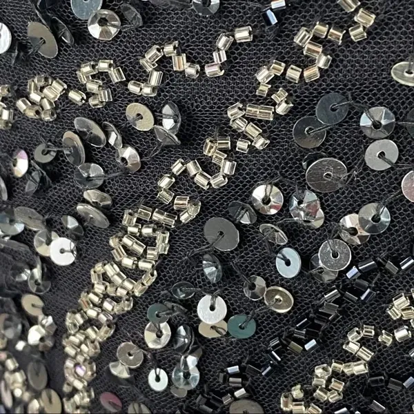PISARRO NIGHTS Sequin & Bead Sleeveless Gown size 4 - Image 7