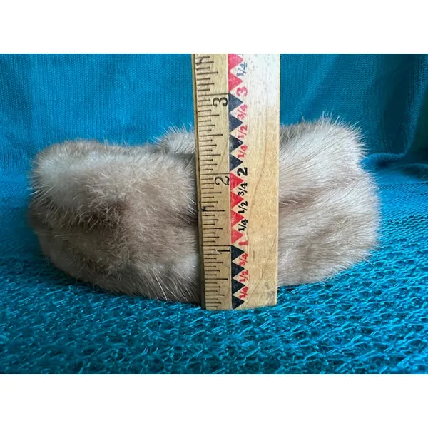 Vintage pill box hat fur with combs Brown - Image 11