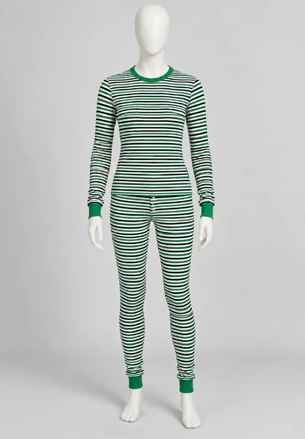 Victoria’s Secret Women’s Striped Thermal Pajama Set Size Medium NWT - Image 5