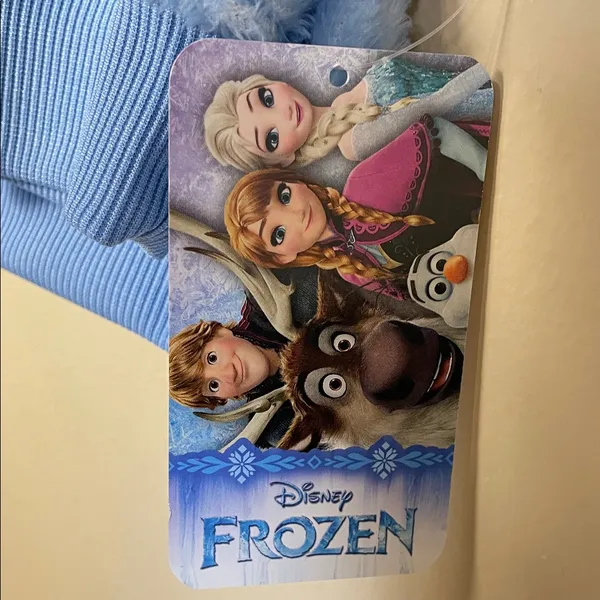NWT Disney Frozen Women's Olaf Cuddle Fleece Soft Cozy Blue White Sweater - Image 6