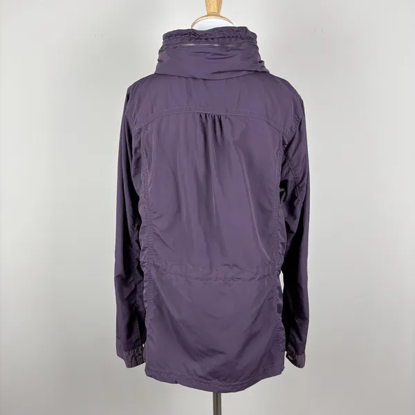 Eddie Bauer Travex Utility Windbreaker‎ Jacket Womens Medium Purple Full Zip M - Image 5
