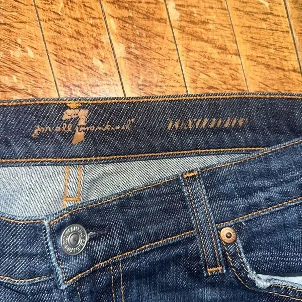 7 for All Mankind 30 Roxanne slim leg ankle designer jeans - Image 3