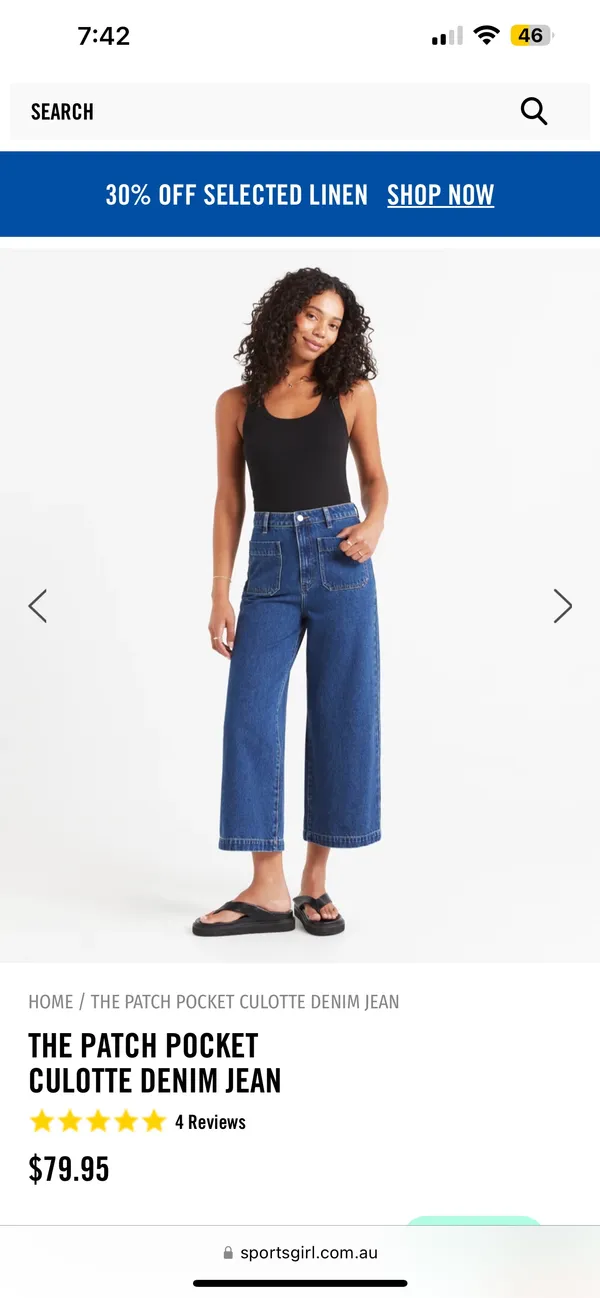 High Rise Wide Leg Crop Jeans - Image 7