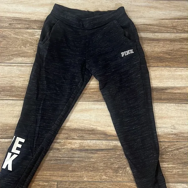 Pink Victoria’s Secret gray jogger sweatpants - Image 3