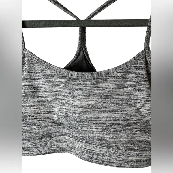 Lululemon Flow Y Bra IV Magnum Space Dye Grey‎ Size 8 - Image 5