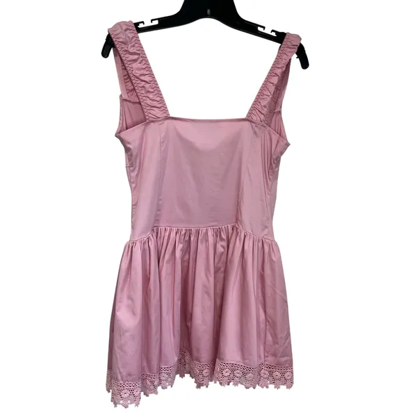 Forever‎ 21 Pink Milkmaid Mini Dress M NWT Corset Lace Trim Coquette Barbiecore - Image 3