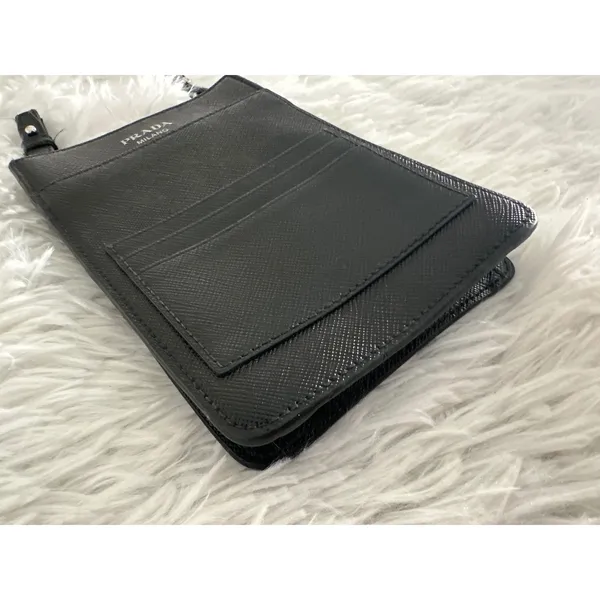 Prada Saffiano Leather Belt Card‎ Case Bag - Image 4