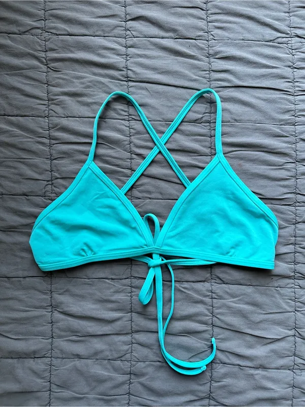 Jolyn Triangle Bikini Top - Hawaii Blue - XL - Image 5
