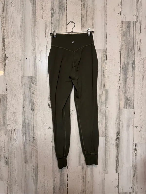 Lululemon Align High Rise Jogger Pants 28" Womens Size 2 Dark Olive Green Nulu - Image 2