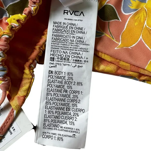 RVCA Multicolor Floral Reversible Bikini Bottom NWT | 66-12 - Image 4