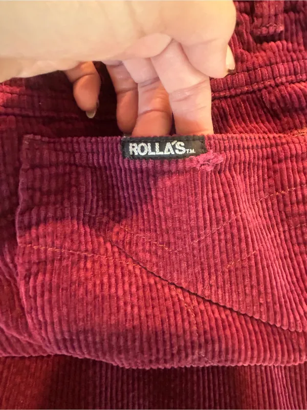 Rollas East Coast Flare Bordeaux Cord size 28 - Image 7