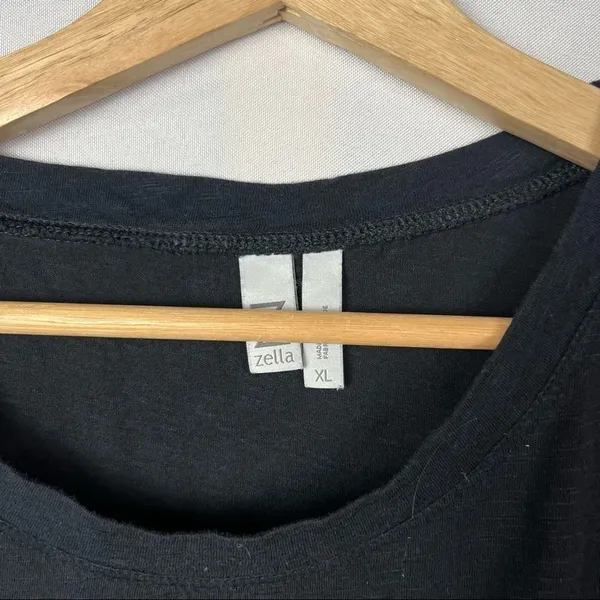Zella Black Peaceful Twist Crew Neck T-Shirt XL‎ - Image 3