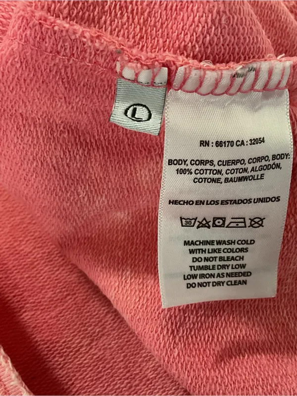 T.La Pink Garment Dyed 1/4 Zip Hoodie Sweatshirt Womens Size Large - Image 5