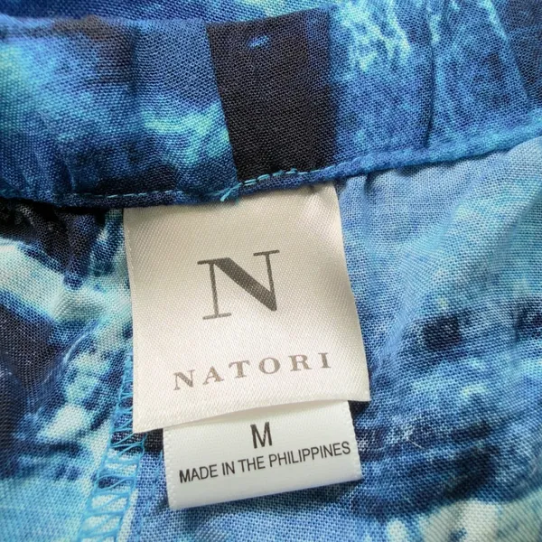 Natori Women’s Medium Blue Abstract Pattern Lounge‎ Casual Pants Resortwear - Image 6