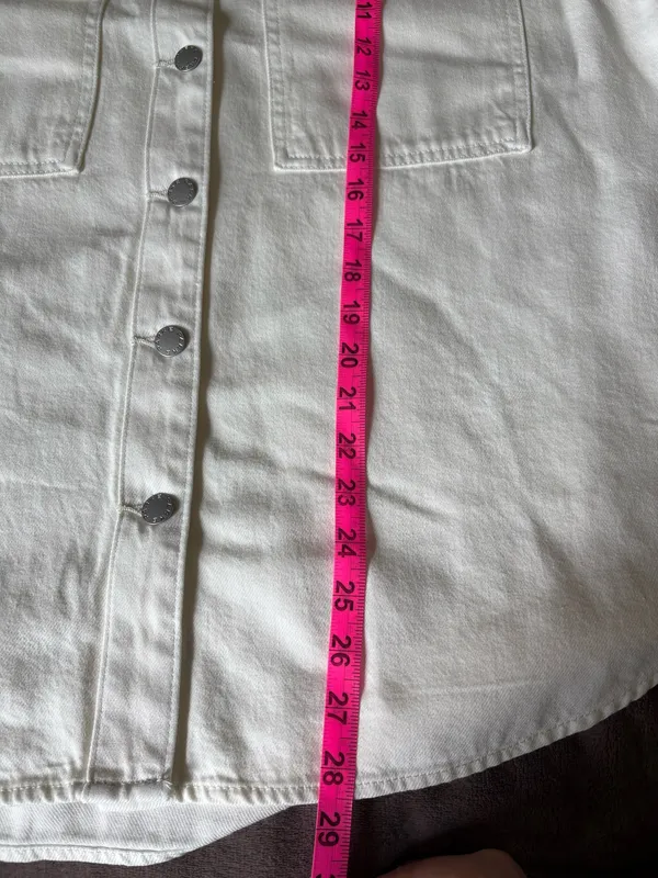 Parke x Target Cream Workwear Denim Shacket - Image 9