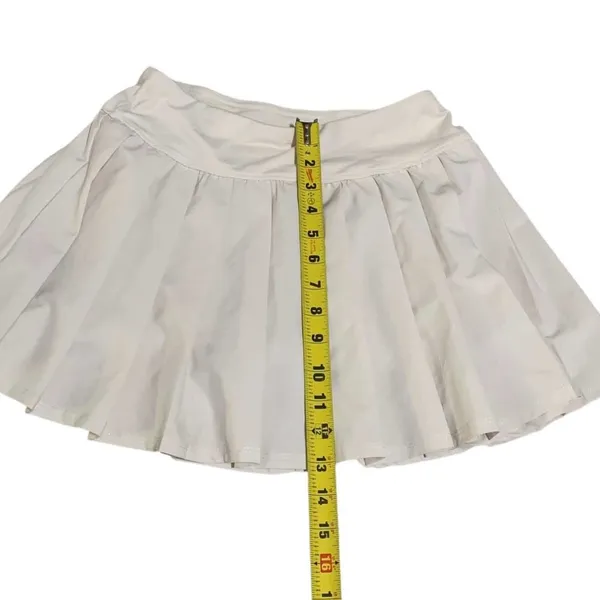 PAC 1980 PAC Sun Pleated Tennis Skort M White Athletic Skirt Tenniscore Gorpcore - Image 5
